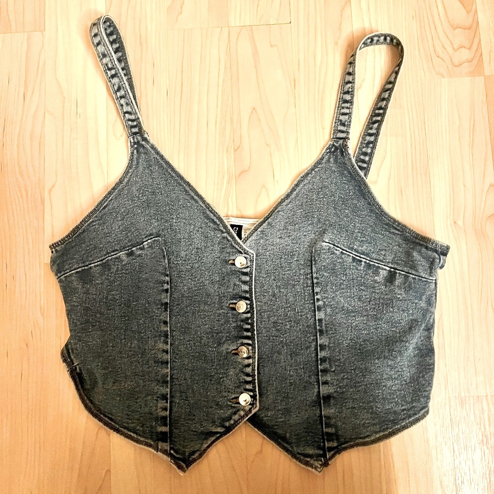 H&M Denim Cropped Tank